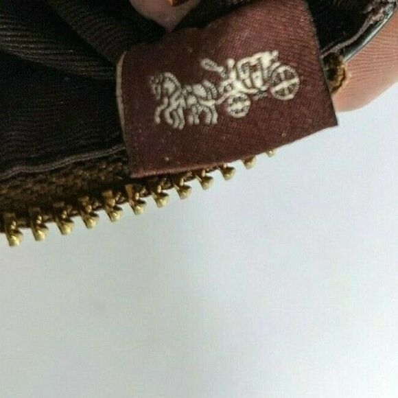 Coach Corner Zip Cherry Wristlet  Colorblock - Picture 8 of 12